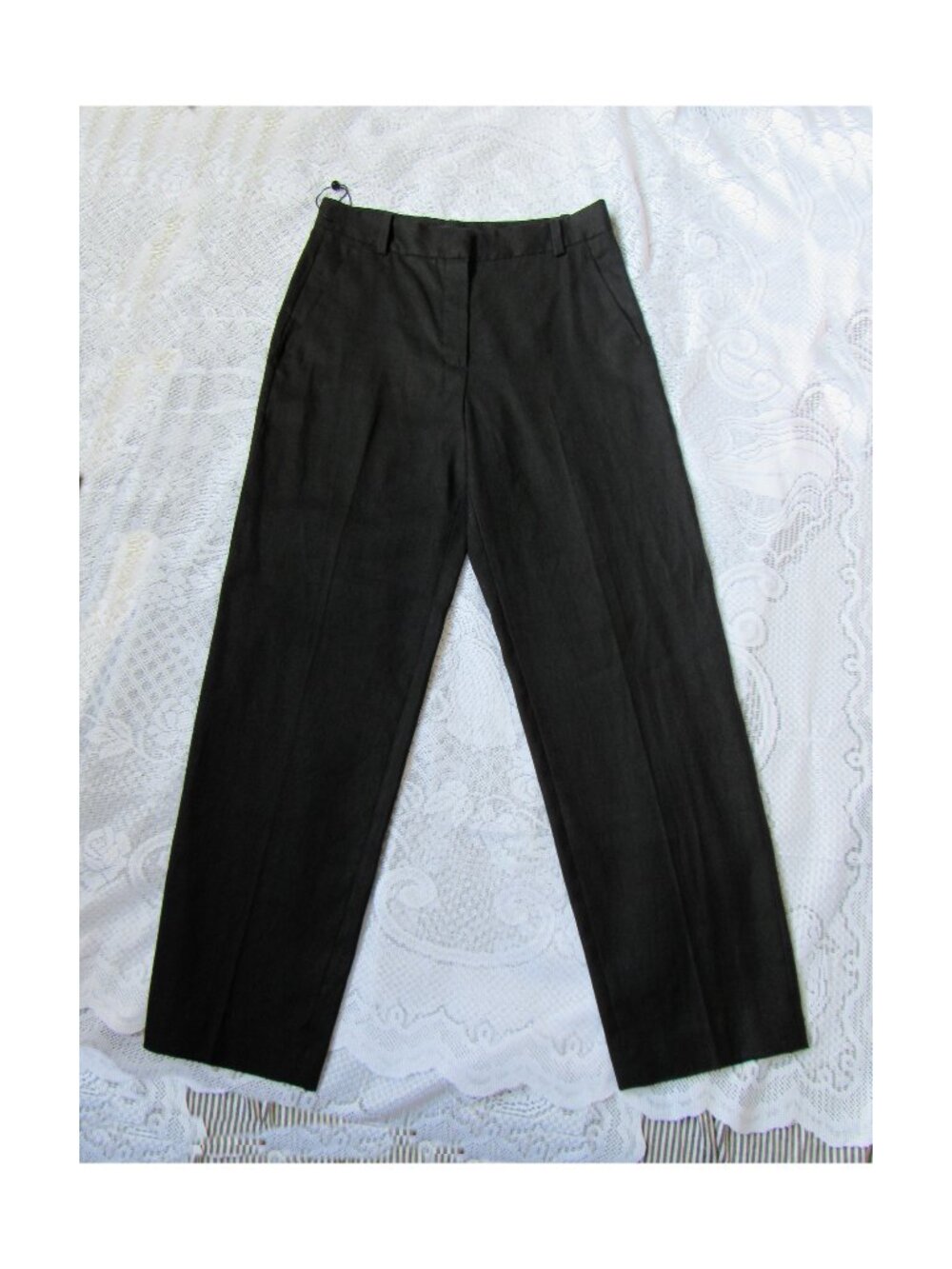 Massimo Dutti Black Pants, Cotton blend, sz. 2, made in Morocco